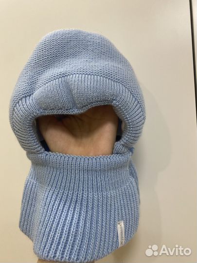 Шапка зимняя для новорожденных журавлик