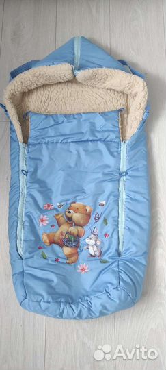 Конверт на овчине в коляску