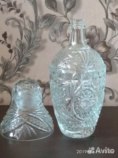 Графин хрустальный Матрешка