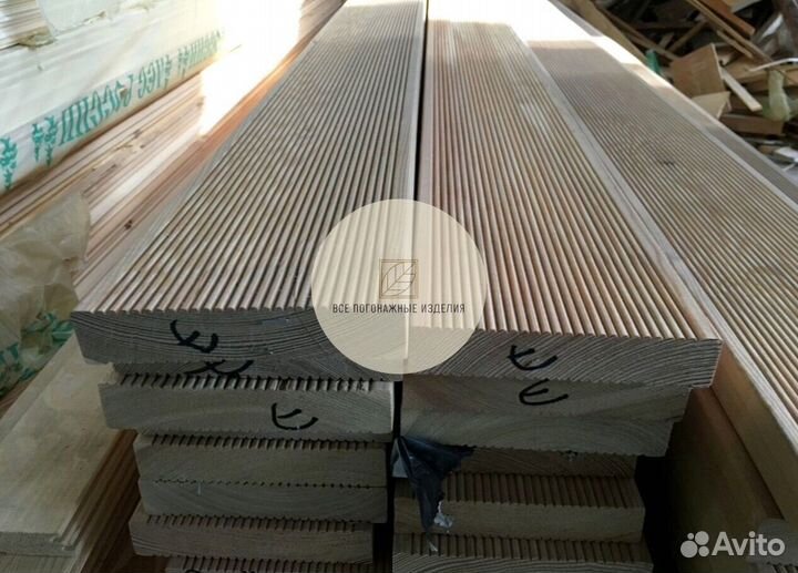 Террасная доска вельвет из лиственницы