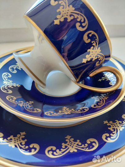 Сервиз чайный 4 предм. фарфор Валлендорф Лихте ГДР