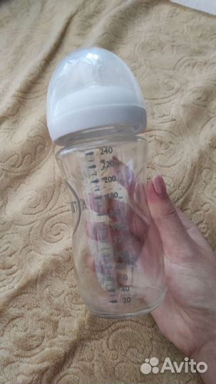 Бутылочка avent стекло