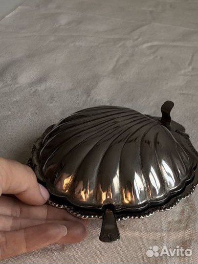 Икорница Ракушка винтаж Англия