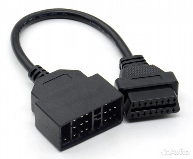 Переходник Toyota 22-pin DLC на OBD2 16 pin