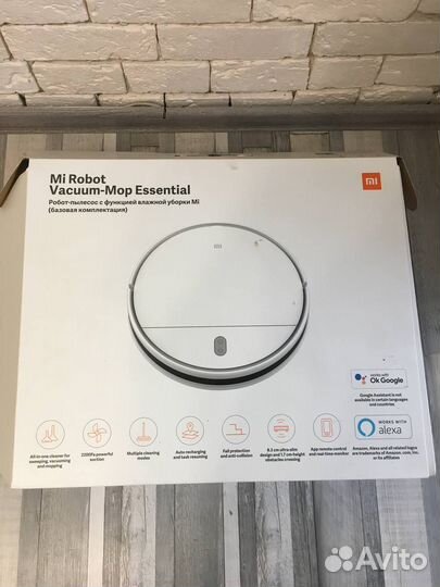 Робот пылесос xiaomi mi robot vacuum mop essential