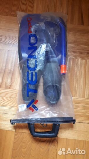 Комплект Ласты +Маска+Трубка, размер 34-35