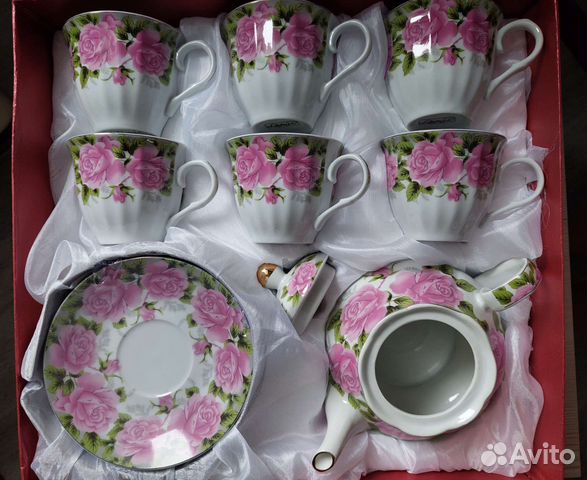 Сервиз чайный фарфор 13 предметов