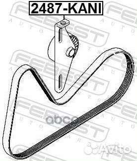 Ролик натяжной renault logan 2005-2013 2487-kani