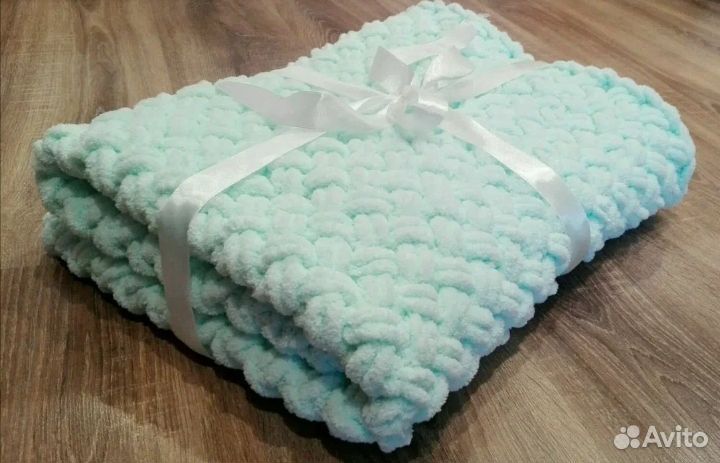 Плед для новорожденных плюшевый