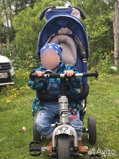 Детский велосипед бу с ручкой