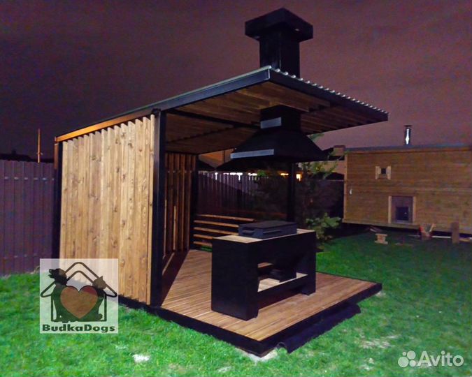 Мангальная зона из металла сборная