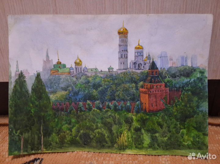 Картина акварелью пейзажи