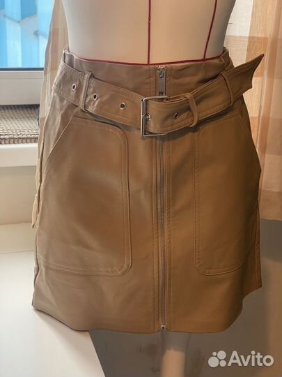 Кожаная юбка