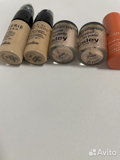 Пудры и тон clarins, Sisley, gurlain