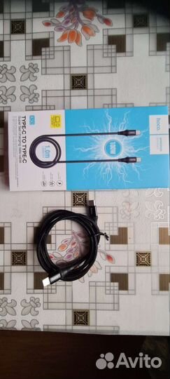 Кабель type c type c hoco 100w 5А