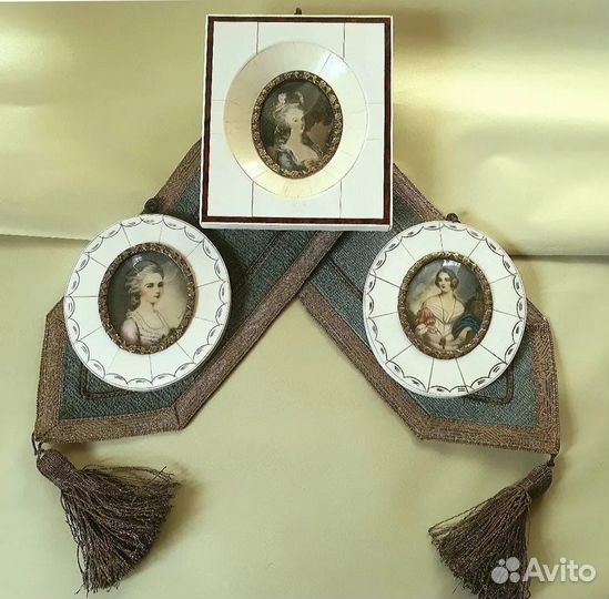 Старинные портретные миниатюры