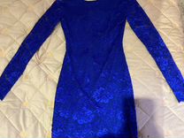 Вечернее платье 42-44 размер, синего цвета