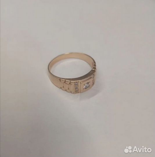 Золотое кольцо мужское