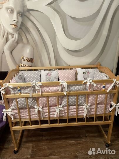 Бортики в детскую кроватку, комплект