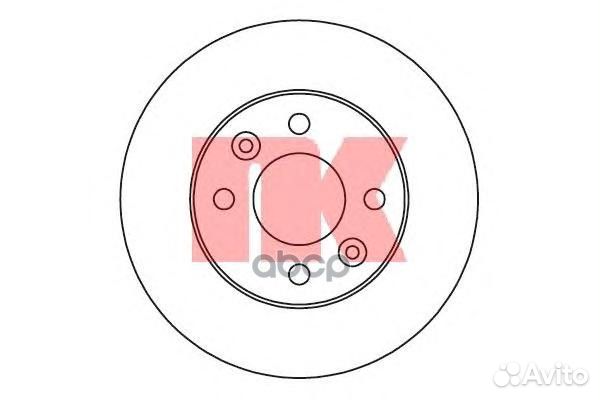 203938NK диск тормозной передний Dacia Logan 1