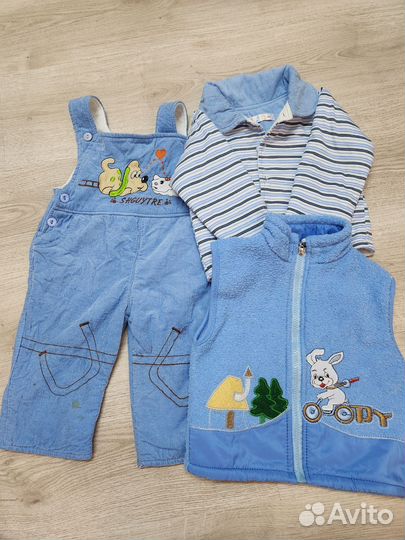 Вещи пакетом на мальчика 80, 86, 92