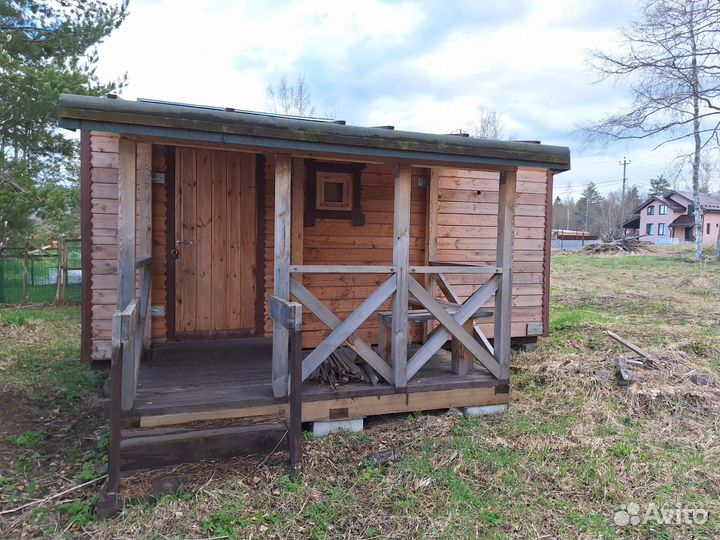 Мобильная баня 2,3х6 баня-бытовка