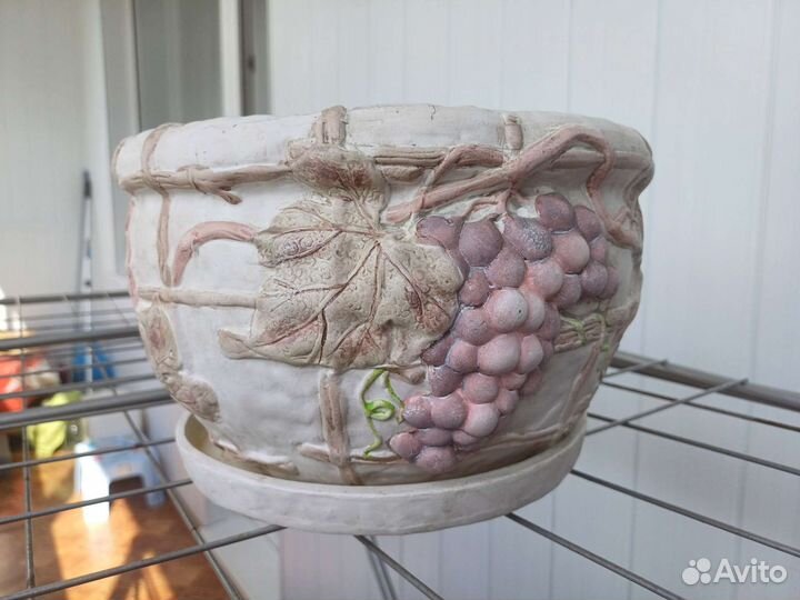 Цветочный горшок (кашпо) керамический