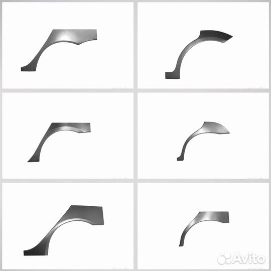 Комплект арок (цинк) VW Passat 3 (B3)