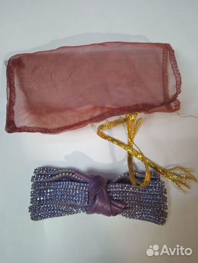 Заколка для волос с кристаллами swarovski