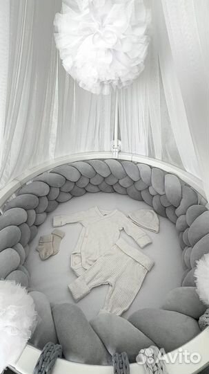 Бортики в кроватку, бортики косы новые