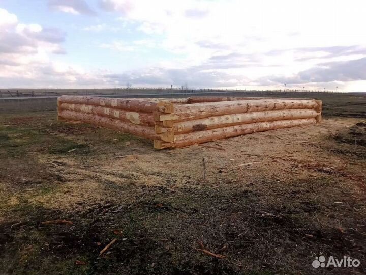 Сруб дома 8х8