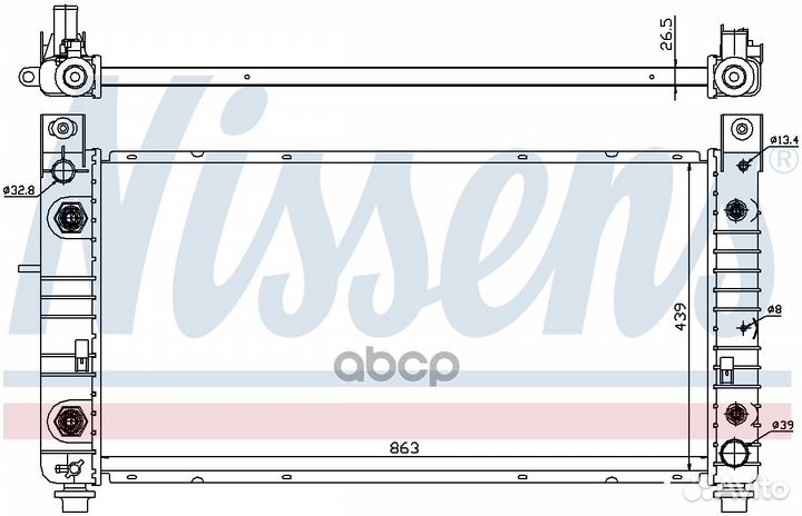 Радиатор 69091 Nissens
