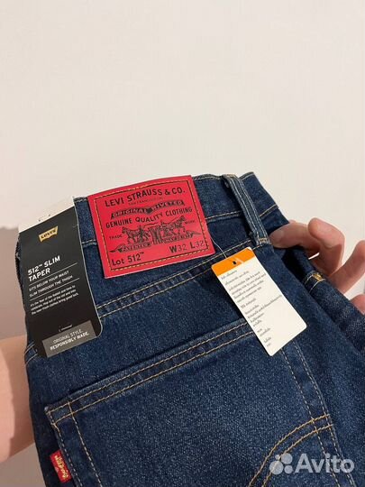 Джинсы levis 512 w32 l32
