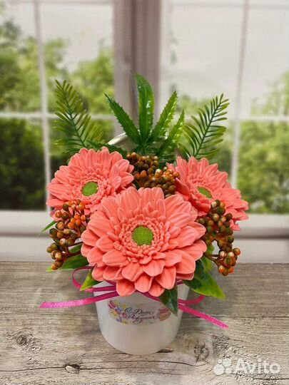 Букет цветов из мыла