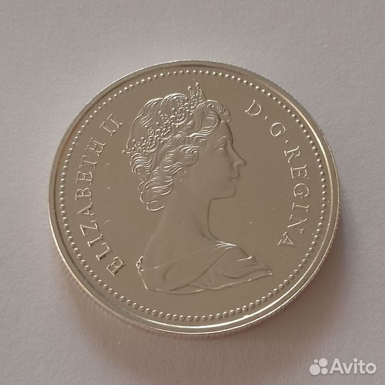 Серебряная монета 1доллар Канада