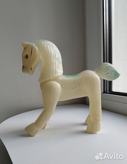 Лошадь, лошадка пластик игрушка СССР