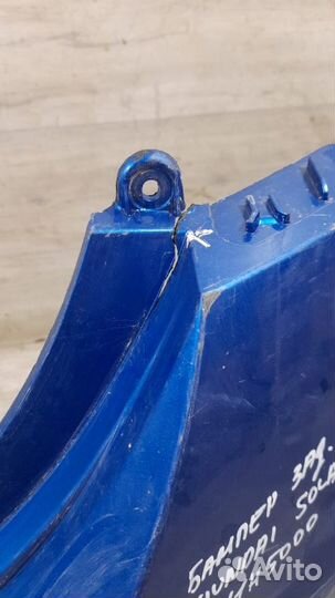 Бампер задний под парктроники Hyundai Solaris 2 С