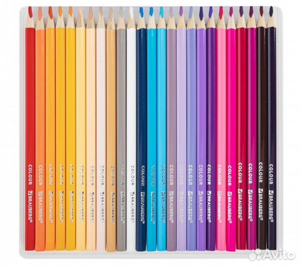 Карандаши цветные трехгранные brauberg MAX, 50 цв