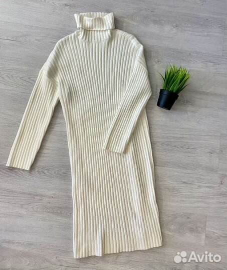 Платье теплое свободное