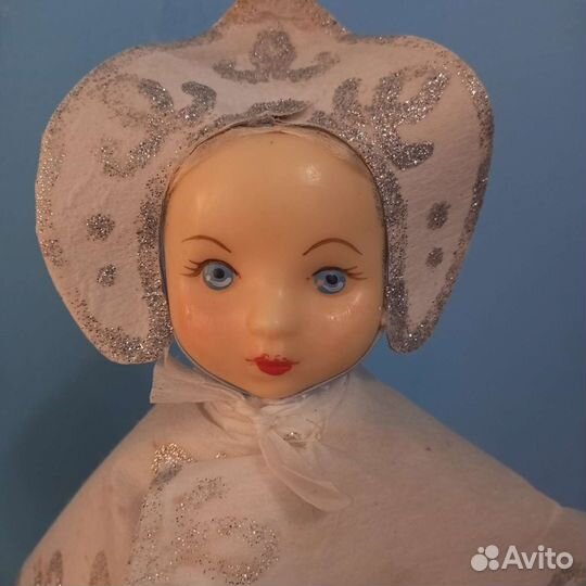 Дед мороз и Снегурочка ватные папье Маше СССР