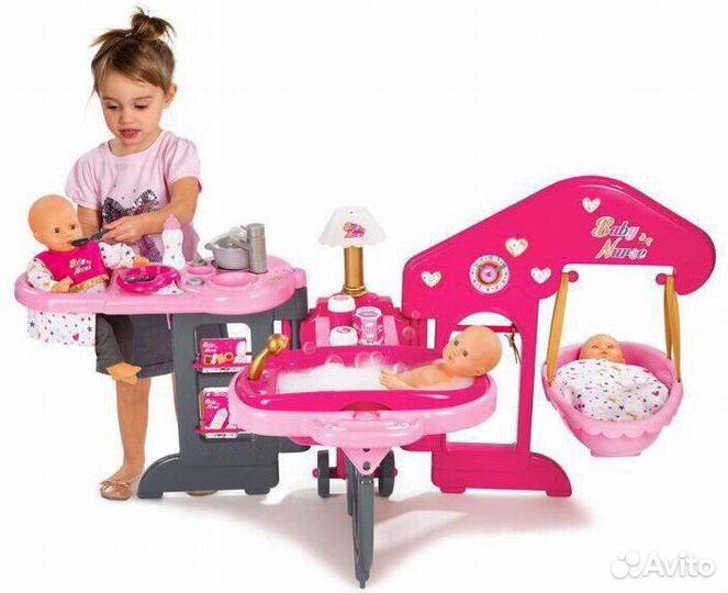 Игровой центр Уход за пупсом от Smoby