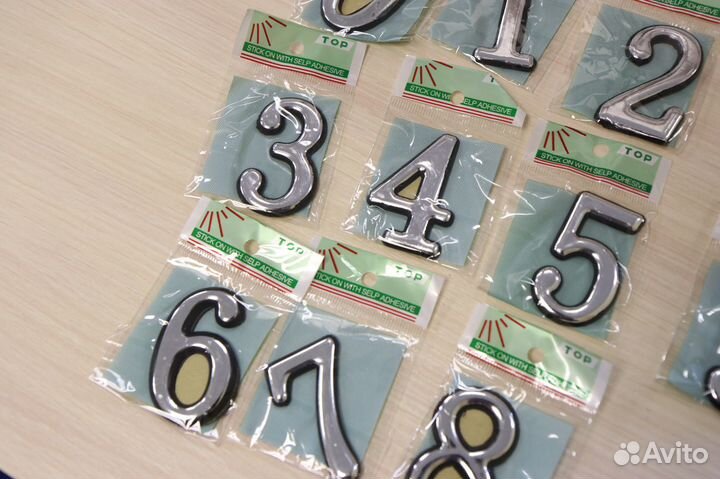 Цифры для двери самоклеящиеся новые