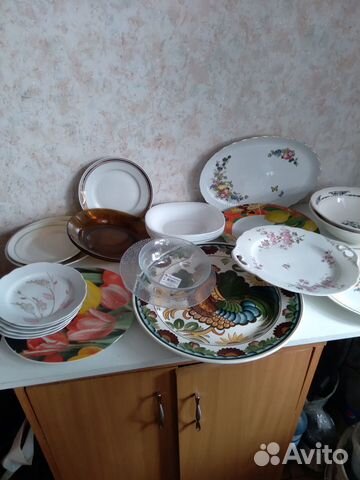 Менажница СССР и тарелка Петух зик, гвз, Дулево