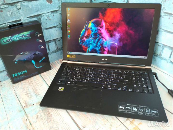 Игровой Acer Nitro на i5-4210H/ RAM 8/ GTX 860M