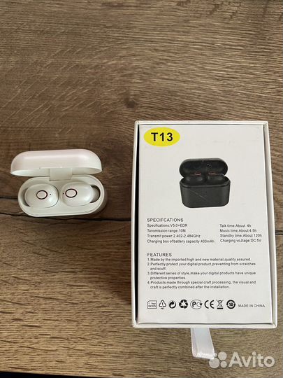 Беспроводные наушники. Информация в описании