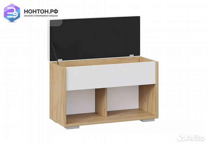 Тумба для обуви Ханна-2 дуб крафт золотой / белый