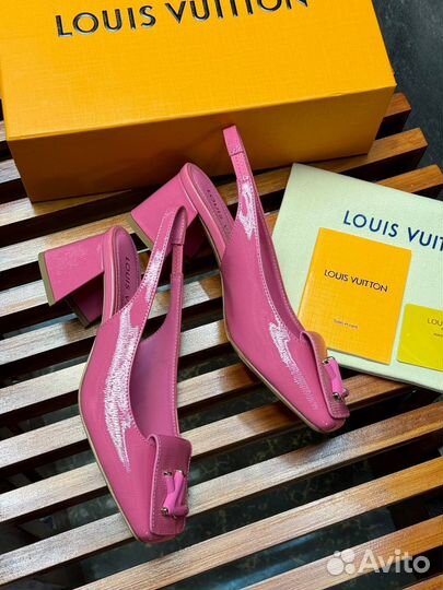 Туфли Louis vuitton розовые/красные 36-42