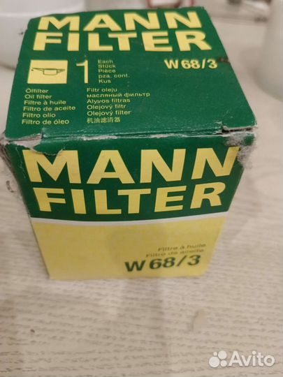 Фильтр масляный mann w68/3