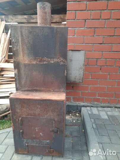 Печь для бани с баком бу