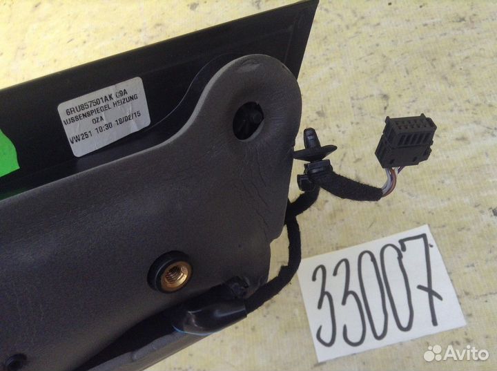 Volkswagen Polo седан зеркало левое 5 контактов